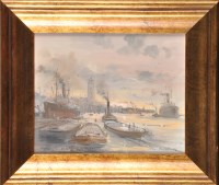 Lot 444 - Peter Knox ''TYNE: THE SHIELDS' LOW LIGHT''...