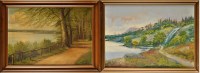 Lot 450 - Theodore de Bruyn A DUTCH RIVER LANDSCAPE WITH...