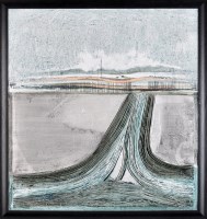 Lot 452 - Mike Haworth ''LANDSCAPE WITH ESTUARY'' signed...