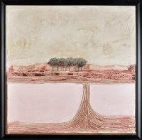 Lot 453 - Mike Haworth LANDSCAPE WITH TREES signed...