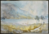 Lot 473 - John Lacoux HIGHLAND LANDSCAPE WITH CATTLE ON...