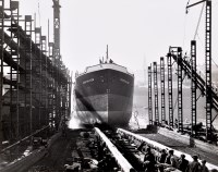 Lot 948 - A collection of bound photographs of launching...