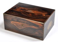 Lot 952 - A fine William IV coromandel wood dressing box,...