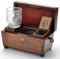 Lot 957 - An early 19th Century rosewood and brass...