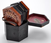 Lot 962 - An English concertina by Lachenal & Co.,...