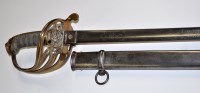 Lot 980 - A Victorian British Infantry officer's sword,...