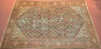 Lot 988 - A Sultanabad carpet, the field of full floral...