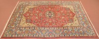 Lot 995 - A Isfahan carpet, the claret field with floral...