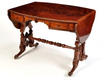 Lot 1030 - A mahogany sofa table, of American influence,...