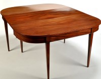 Lot 1032 - A late Georgian mahogany D-end dining table...