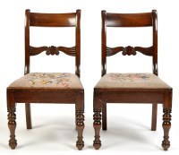 Lot 1044 - A set of four mid 19th Century mahogany dining...