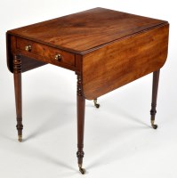 Lot 1064 - A George IV mahogany Pembroke table, the...