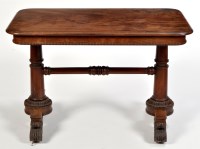 Lot 1071 - An early Victorian mahogany side table, the...