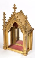 Lot 1074 - A 19th Century gilt wood Gothic revival altar...