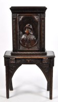 Lot 1103 - A 19th Century Continental ebonised softwood...