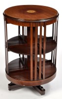 Lot 1104 - An Edwardian circular inlaid mahogany...