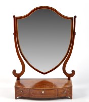 Lot 1123 - An early 19th Century mahogany toilet mirror,...