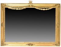 Lot 1139 - A 19th Century giltwood wall mirror, the...