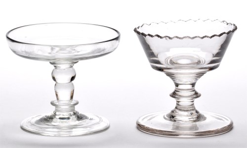 Lot 8 - Small baluster sweetmeat glass, the shallow...