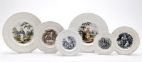 Lot 87 - Six pearlware dishes of North East interest,...