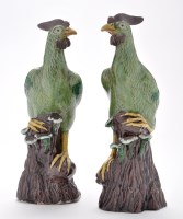 Lot 160 - Pair of Chinese Export biscuit figures of...