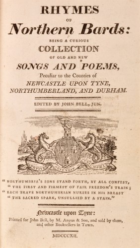 Lot 271 - Bell (John, ed.) Rhymes of Northern Bards,...