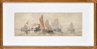 Lot 464 - John Chambers (1852-1928) ''SAILING BARGES ON...