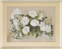Lot 508 - Jean Starkie (20th Century) WHITE FLOWERS...