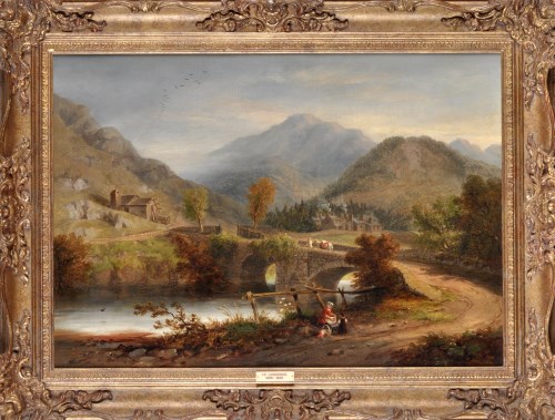 Lot 593 - John Wilson Carmichael (1799-1868) A LAKE...