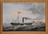 Lot 594 - John Scott (1802-1882) THE PADDLE STEAMER...