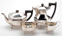 Lot 616 - An Elizabeth II four-piece tea service, by...