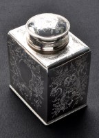 Lot 643 - A George III tea caddy, by W.S., London 1781,...