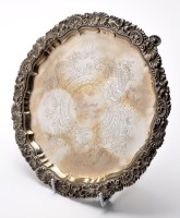 Lot 651 - A Victorian salver, by Watson & Gillott,...