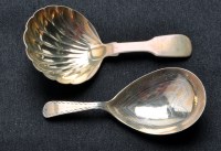 Lot 709 - A George IV caddy spoon, by William M. Traies,...