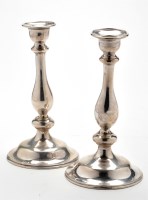 Lot 728 - A pair of Austro Hungarian candlesticks, 800...