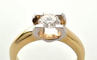 Lot 875 - A single stone diamond ring, the brilliant cut...