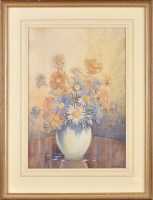 Lot 144 - James Greig (1861-1941) ''ASTERS IN A VASE''...