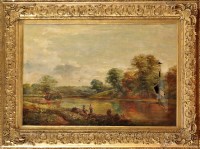 Lot 336 - 19th Century British School FIGURES FISHING ON...