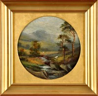 Lot 337 - 19th Century British School HIGHLAND STREAM...