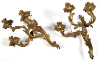 Lot 445 - A pair of early 20th Century ormolu wall...