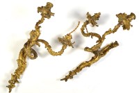 Lot 446 - A pair of early 20th Century ormolu wall...