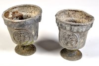 Lot 450 - A pair of 19th Century cast lead planters,...