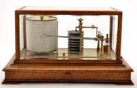 Lot 470 - A barograph by Winter & Son, Newcastle on Tyne,...