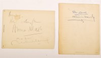 Lot 473 - Laurel & Hardy signatures: a Cunard Line race...