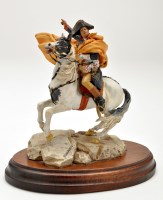 Lot 476 - A cast metal figure Napoleon, after equestrian...