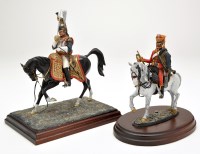 Lot 477 - A cast metal equestrian figure of 'Waterloo'...