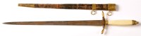 Lot 492 - An early 19th Century naval dirk, the tapering...