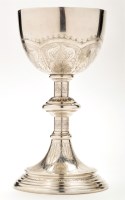 Lot 530 - An early 20th Century German communion chalice,...