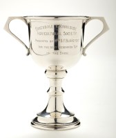 Lot 554 - An Edward VIII two-handled presentation cup,...