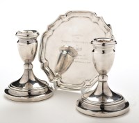 Lot 566 - A George VI waiter, by Goldsmiths &...